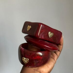Bracelet en cœur Rouge